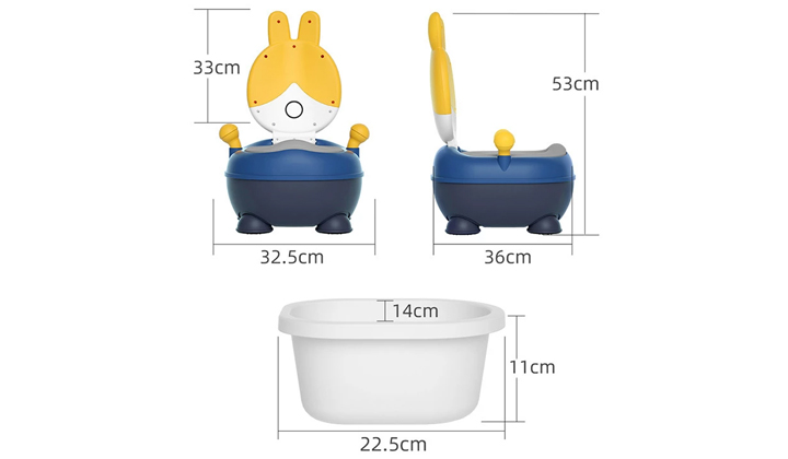 Children's toilet boy and girl baby potty urinal pot-Yellow
