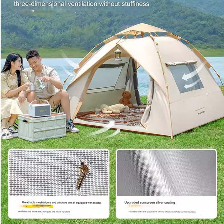 Tent - Rainproof automatic Overnight Campaign Portable Tent