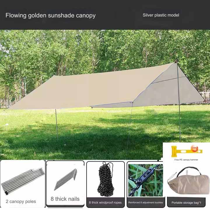 Portable Vinyl - Outdoor Camping & Picnic Tent for 8 People