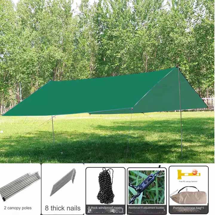 Portable Vinyl - Outdoor Camping & Picnic Tent for 8 People