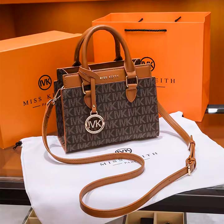 MISS KEITH PU Leather Trapezoid Handbag - European Fashion