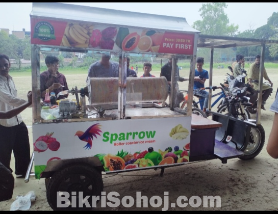 roller coaster ice cream machine