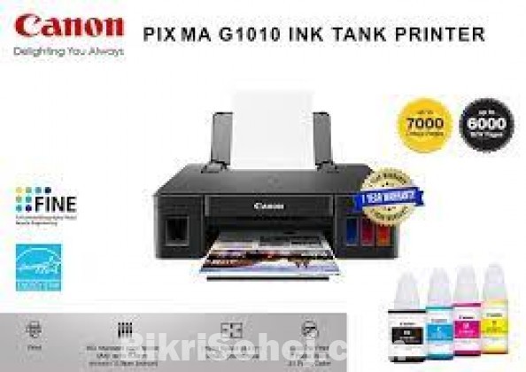 Computer Accessories Canon Pixma G1010 Refillable 4 Color Ready Ink Tank Printer Dhaka Bikrisohoj Com