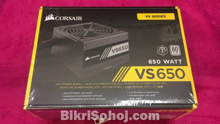 Computer : Corsair VS650 650W 80 Plus Non-Modular Supply | Dhaka |