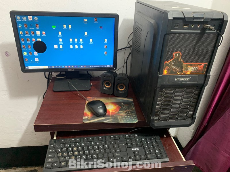 সম্পূর্ণ Desktop PC Setup বিক্রি করা হবে টেবিল মনিটর সহ