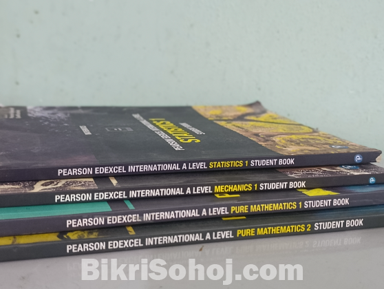 Pearson Edexcel A levels Maths P1 P2 and S1 book.