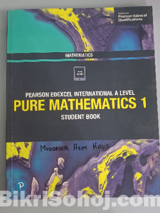Pearson Edexcel A levels Maths P1 P2 and S1 book.