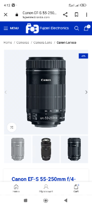 Cannon 55-250 Lense Stm Zoom