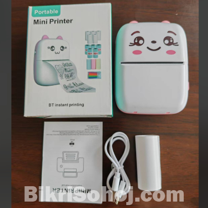 Mini Bluetooth Thermal Printer –পোর্টেবল ইঙ্ক-ফ্রি প্রিন্টিং