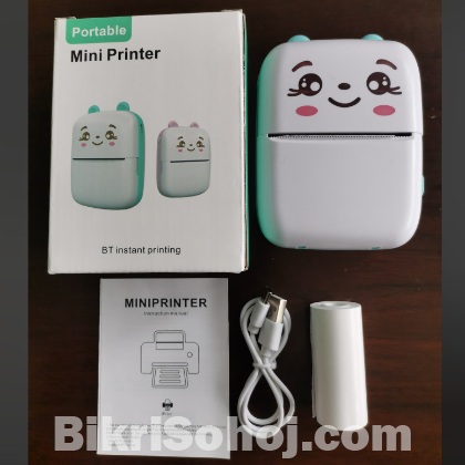 Mini Bluetooth Thermal Printer –পোর্টেবল ইঙ্ক-ফ্রি প্রিন্টিং