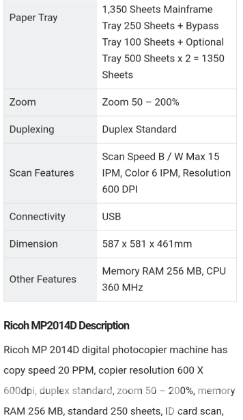 Ricoh MP 2014D