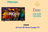 Hisense 65 inch 65A6N 4K Smart Google TV Official