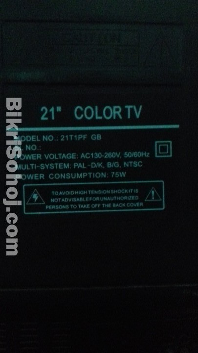 LG 21 ইঞ্চি কালার টিভি। Model, 21T1PF GB