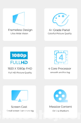 LG Plus 32 Smart Frameless Android LED TV