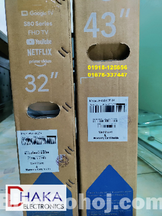 43 inch Haier H43S80EUX QLED 4K Smart Google TV Official