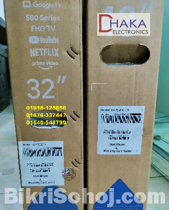32 inch Haier H32S80EFX QLED FHD Smart Google TV Official