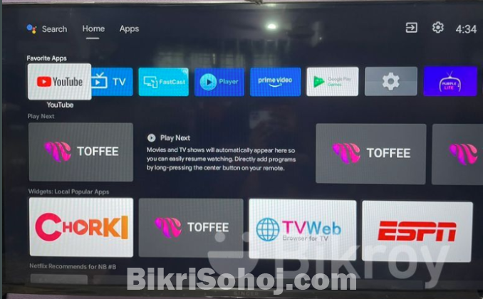 Singer 43” Android TV বিক্রি হবে (Full HD ) New Condition