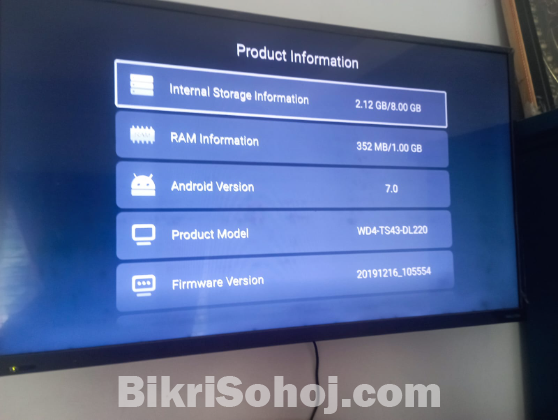 walton 43' smart tv.