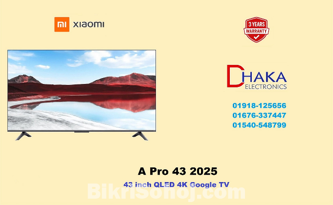 Xiaomi A Pro 43 inch QLED 4K Smart Google TV