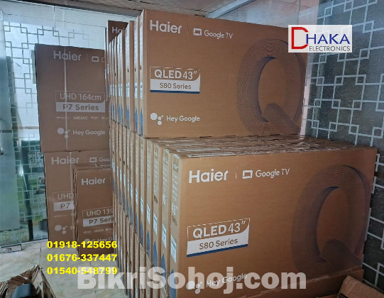 Haier H43S80EUX 43 inch QLED 4K Google TV Price BD Official