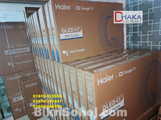 43″ (H43S80EUX ) QLED 4K Android Google TV Haier