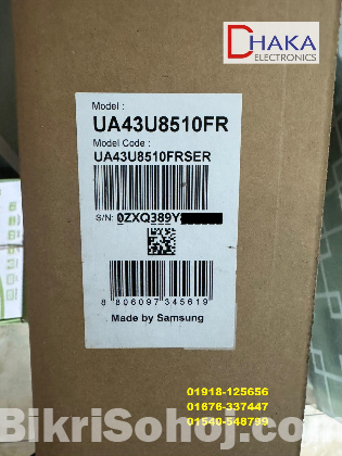 Samsung 43U8510FR 43 inch UHD 4K TV Price BD Official