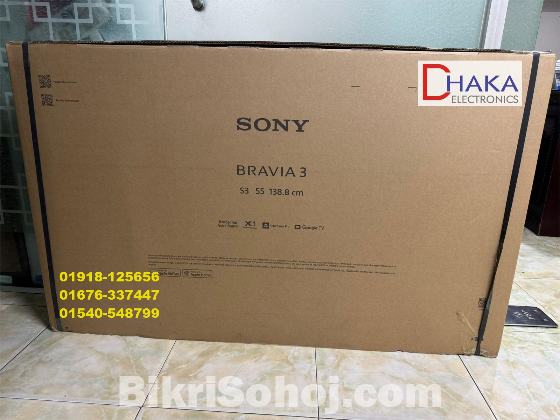 Sony Bravia 55 inch K-55S30 Class LED 4K HDR Google Smart TV