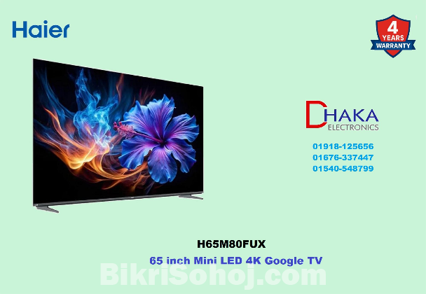 Haier H65M80FUX 65 inch Mini LED Google TV Price BD Official