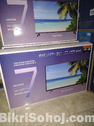 AB PLUS 32 inch AB32DG DOUBLE GLASS SMART ANDROID TV 2/16 GB