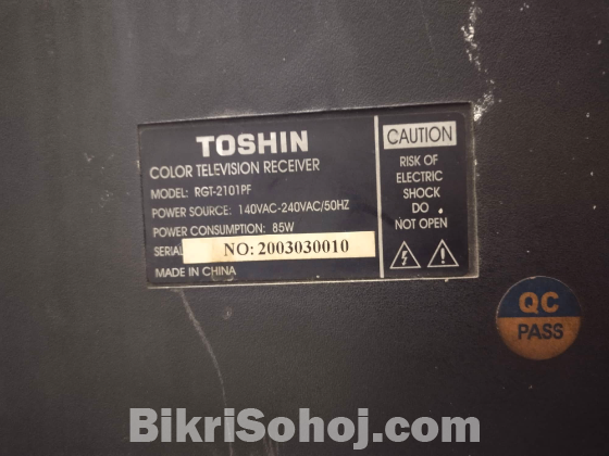 Toshin CRT Tv.Model-(RGT-2101PF) (Rangs Group)