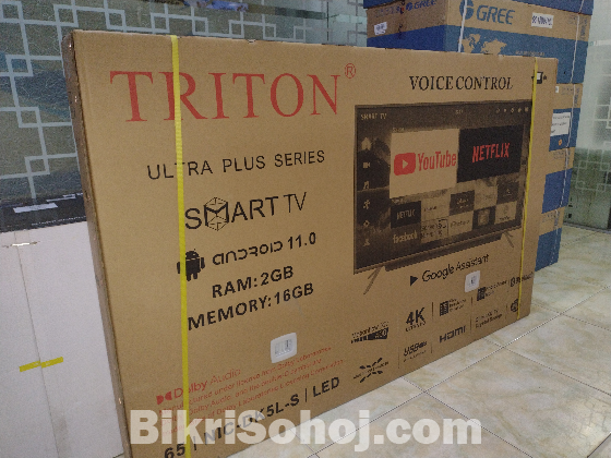 TRITON 65 inch DK5L-S UHD 4K ANDROID VOICE CONTROL TV