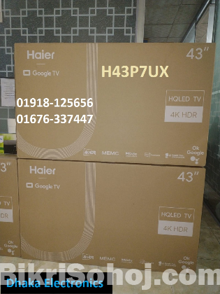 43 inch Haier H43P7UX HQLED 4K SMART GOOGLE TV Official