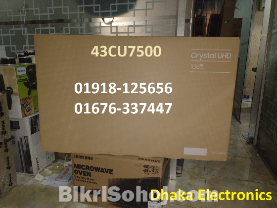 43 inch SAMSUNG CU7500 CRYSTAL UHD 4K SMART TV