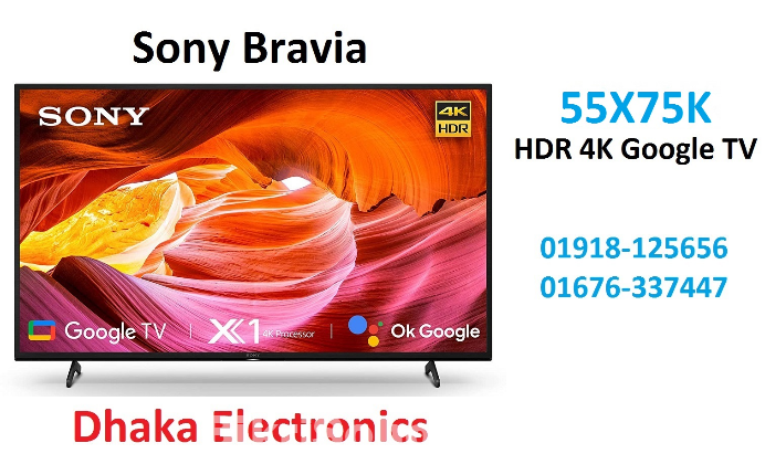 Sony Bravia 55 inch X75K HDR 4K Android Google TV