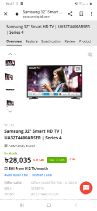 Brand new Sumsung Smart Tv
