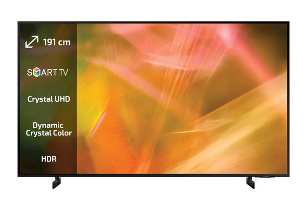 75 inch SAMSUNG AU8000 CRYSTAL UHD 4K  BEZEL-LES TV