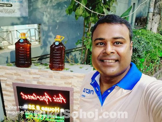 কাঠের ঘানিতে ভাঙা খাঁটি সরিষা তেল