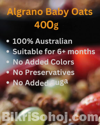 Algano Baby Oats 400gm | 100% Pure Australian