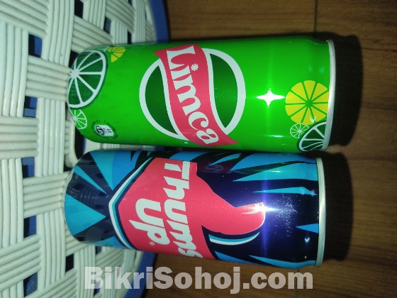 Indian Thums Up and Limca Soft Drink Can, 300 Ml