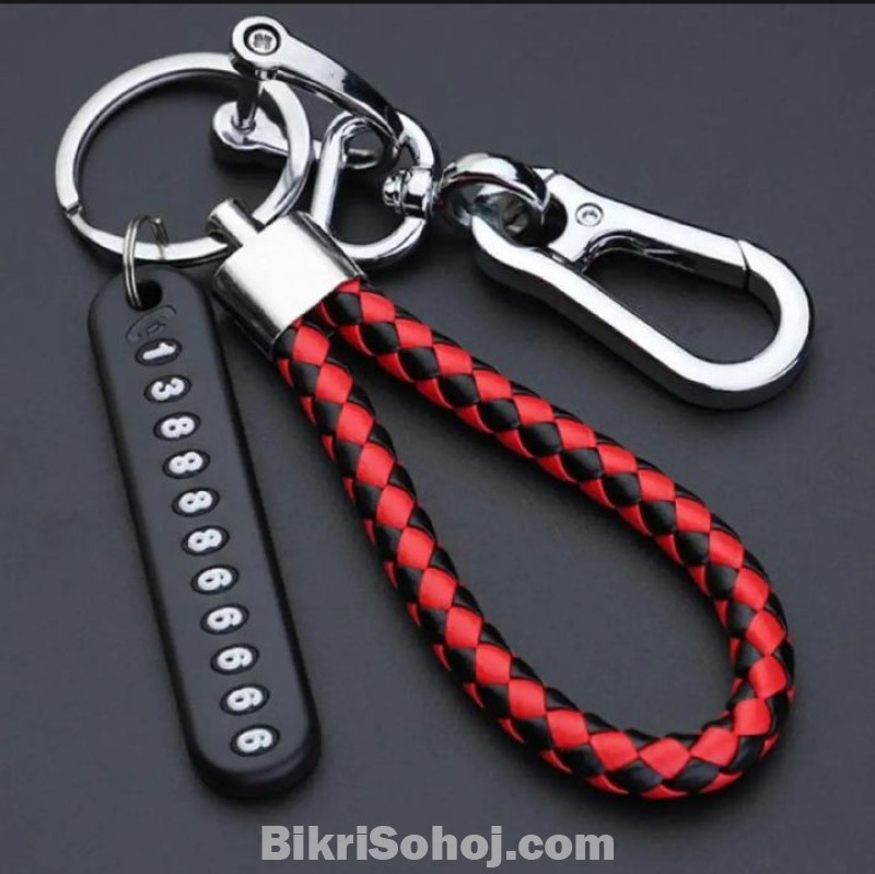 Anti-Lost Phone Number Plate Keychain
