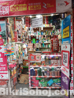 দোকান ভাড়া হবে মালামাল ডেকোরেশন সহ