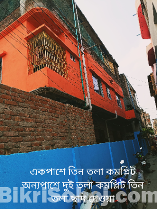 বাড়ীসহ জমি  বিক্রি  করা হবে