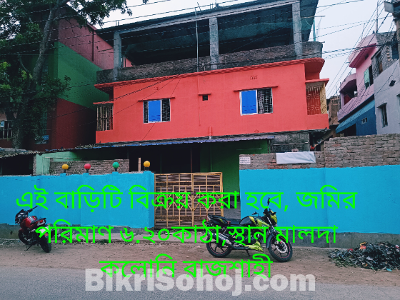 বাড়ীসহ জমি  বিক্রি  করা হবে