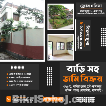 ★ জমিসহ দৃষ্টিনন্দন বাসা বিক্রয় ★