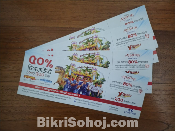 ফ্যান্টাসি কিংডম ডিসকাউন্ট টিকেট (50% DISCOUNT)