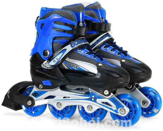 Skating with safety guard