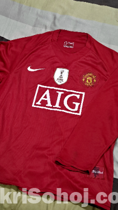 Manchester United 2008 Home Jersey Ronaldo 7 All Patches