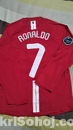 Manchester United 2008 Home Jersey Ronaldo 7 All Patches