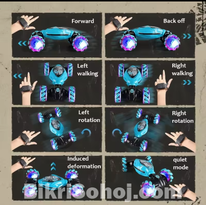 Hand Gesture Electric Car with Remote Control Racing.