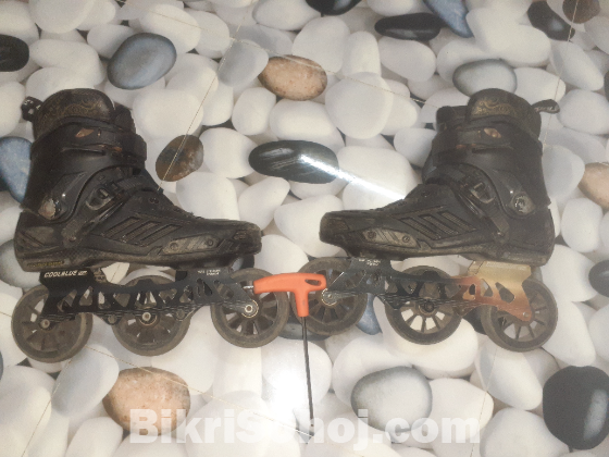 Skating shoe 3 wheel